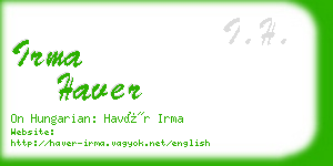 irma haver business card